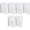 imageRockville 6 RockSlim White Home Theater 525quot 240w Easy Wall Mount Slim Speakers
