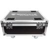 imageRockville BATTERY PAR 50 CASE Charging Road Case for 10 BATTERY PAR 50 Lights Stackable Foam Padding BuiltIn Wheels Open Case Charging for DJs and Events
