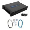imageRockville DBM12 2000w 2 Ohm MarineBoat Mono Amplifier wCoversBass Remote Bundle with Rockville RMWK4 4 AWG Gauge Waterproof Marine Amplifier Install Wire Kit