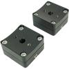 imageRockville MAC360B 2 MarineGrade Swivel Clamps for Wakeboard Towers or Surface Mounting 360Degree Rotation Black PowderCoated QuickRelease for Boat Audio SystemsBlack