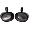 imageRockville MAC69S 2 6x9 Polished Silver Aluminum Wakeboard Tower Speaker Enclosures Waterproof Internally Wired Universal Fit for Marine and UTV AudioBlack