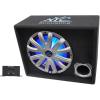 imageRockville NYC Acoustics NSE12L 1200W PoweredAmplified Car SubwooferSub EnclosureLED Black 12quotSingle 12 Inch