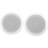 imageRockville Pair HC655 65quot 500 Watt 2Way inCeiling Home Theater Speakers 8 Ohm Aimable Swivel Tweeter Paintable Grills Clear Audio for Home Theater and MultiRoom AudioWhite