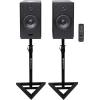 imageRockville Pair HD5 5quot 150w RMS Bluetooth Bookshelf Home SpeakersStands  Black