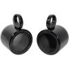 imageRockville Pair MAC65W 65quot White Aluminum Wakeboard Tower Speaker Pods Waterproof HighEfficiency Airspace Universal Fit for Marine and Boat AudioBlack