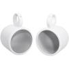 imageRockville Pair MAC80W 8quot White Aluminum Wakeboard Tower Speaker Pods Waterproof Marinized Universal Fit for Marine and PowersportsWhite