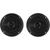 imageRockville Pair MS40B 200 Watt Marine Boat Speakers 4 Inch 4 Ohm Waterproof Compact Design HighFidelity Sound UVResistant for Boats and Outdoor UseBlack