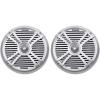 imageRockville Pair RMSTS80B 1000W 8quot Marine Boat Speakers 4Ohm Waterproof PEI Dome Tweeter Durable ABS Basket for Marine and Outdoor AudioSilver