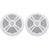 imageRockville Pair RMSTS80B 1000W 8quot Marine Boat Speakers 4Ohm Waterproof PEI Dome Tweeter Durable ABS Basket for Marine and Outdoor AudioWhite