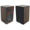 imageRockville Pair RockShelf 64W V2 400w White 65quot Bookshelf Speakers 4 Ohm Kevlar Woofer Silk Dome Tweeter WallMountable for Home Theater and Stereo AudioDark Wood