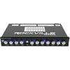 imageRockville R7EQ 12 Din 7 Band Car Audio Equalizer FrontRearSub Outputs Blue LED Knobs Builtin Line Driver ampamp Crossover for Car Audio Systems