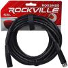 imageRockville RDX3M25 25ft 3Pin DMX Lighting Cable 100 OFC Copper Female to Male Durable PVC Jacket Low Signal Loss Flexible Perfect for DJs and Stage Lighting