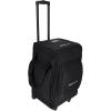 imageRockville RLB50 Rolling Lighting Travel Bag Fits Up to 6 Lights Wheels ampamp Handle 6 Compartments Movable Dividers External Pockets for DJs and Stage Professionals