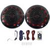 imageRockville RMC65LB 65quot 600W 2Way Marine Speakers 75W RMS Each MultiColor LED Remote Control Waterproof UVResistant for Boats and Outdoor AudioBlack