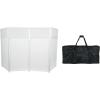 imageRockville ROCKBOOTH DJ Event Booth Facade w 395quot x 20quot Table Detachable Table BlackWhite Scrims Travel Bag for Mobile DJs and Event ProfessionalsWhite
