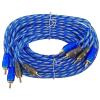 imageRockville RTR172 17 Foot 2 Channel RCA Cable 100 Copper Twisted Pair Split Pin Dual Shielding for Home Audio DJ and Car Audio Setups4 Channel