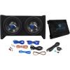 imageRockville RV82A Dual 8quot 800W Subwoofers  1200W Mono Amp Car Audio Kit CEA2006 Compliant Ported Enclosure Complete Wiring for Deep Bass