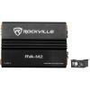 imageRockville RVAM2 Mono Car Amplifier 2500W 625W DynoCertified RMS at 1 Ohm With Bass Remote ClassD MOSFET Perfect for Subwoofers and Car Audio