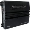 imageRockville RVT1 2Channel Car Amplifier 1000W Peak250W RMS ClassAB MOSFET Power Supply Bass EQ Crossover Perfect for Subwoofers and Car Audio