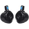 imageRockville RWB80B Pair 8quot 2Way Marine Wakeboard Tower Speakers 600W Peak400W RMS 4 Ohm Waterproof HighFidelity Sound for Boat Jeep and ATVsBlack