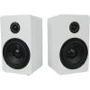 imageRockville RockShelf 54C V2 360W Wood 525quot Bookshelf Speakers4 Ohm Audiophile Woofer Silk Tweeter WallMountable for Home Theater and Music EnthusiastsWhite