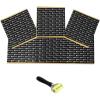imageRockville Rockmat RM12B 12 Sq Ft Butyl Rubber Car Sound DampeningDeadening Kit Noise Reduction Heat Resistant Easy Install with Roller for Car Audio