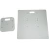 imageRockville TopBottom White Totem Plates for RTP33TV Steel Construction NonSlip EVA Pads Easy Install for DJs and Event LightingWhite