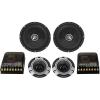 imageRockville X8C 8quot Competition Car Audio Speakers 1000W CEA Rated Titanium Tweeters Audiophile Crossovers Aluminum Bullet Perfect for Car Audio
