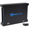 imageRockville dB12 2000W Mono 2Ohm Car Amplifier HighSpeed MOSFET Adjustable 12dB Crossover LED Remote Sub Control Perfect for Car Audio and Subs