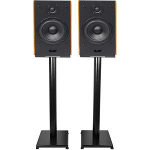 image2 RockvilIe HD5 5quot Powered Bookshelf Speakers Bluetooth Monitors w29 Stands