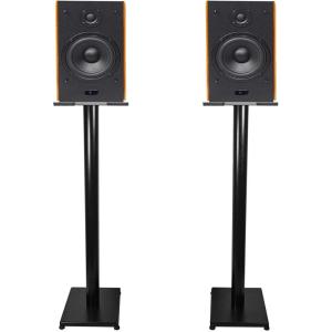 image2 RockvilIe HD5 5quot Powered Bookshelf Speakers Bluetooth Monitors w37 Stands