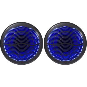 image2 Rockville MS10LB 10quot 2400 Watt Black Marine Boat 10quot Free Air Subwoofers wLEDs