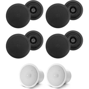 image8 HC55 525quot 300 Watt Black inCeiling Home Theater SpeakersJBL Subwoofers