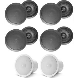 image8 HC655 65quot 500 Watt Black inCeiling Home Theater SpeakersJBL Subwoofer