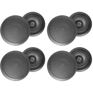 image8 Rockville HC655 65quot 500 Watt Black inCeiling Home Theater Speakers 8 Ohm