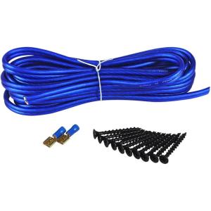 imageDual Sub Box Enclosure Installation Kit Speaker Wire Screws Spade TerminalsSingle Enclosure Wire Kit