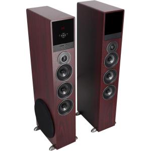 imageRockvilIe TM150C Bluetooth Home Theater Tower Speaker System 2 10quot Subwoofers
