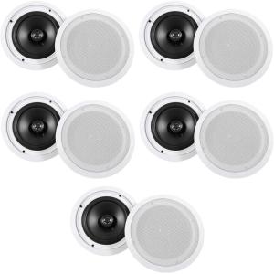 imageRockville 10 HC85 8quot Inch 700 Watt inCeiling Home Theater Speakers 8 Ohm