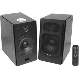 imageRockville 2 HD5B 5quot 150w RMS Powered Bluetooth Bookshelf Home Theater Speakers