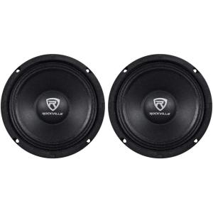 imageRockville 2 RM64PRO 65quot 400 Watt 4 Ohm SPL MidBass Midrange Car Speakers