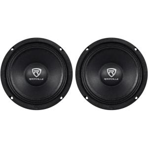 imageRockville 2 RM68PRO 65quot 400 Watt 8 Ohm SPL MidBass Midrange Car Speakers