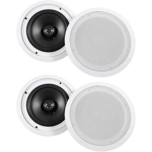 imageRockville 4 HC85 8quot Inch 700 Watt inCeiling Home Theater Speakers 8 Ohm