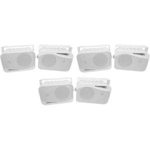 imageRockville 6 HP4S 4quot OutdoorIndoor Home Theater Patio SpeakersSwivel Brackets