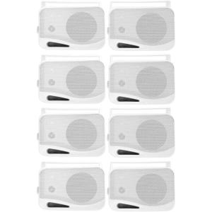 imageRockville 8 HP4S8 4quot OutdoorIndoor Home Theater Speakers wSwivel Brackets