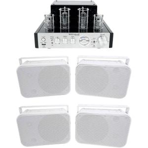 imageRockville BluTube Tube AmplifierHome Theater Bluetooth Receiver4 65quot Speakers