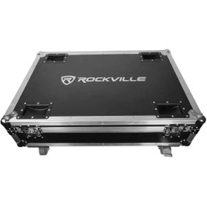 imageRockville Charge Strip 60 Charging Case for 6 BEST STRIP 60 Lights Durable Transport BuiltIn Charging Stackable Design for DJs and Event Planners