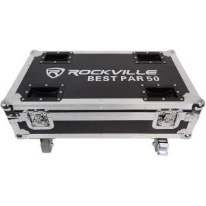 imageRockville Charging Travel Road Case for 8 Best PAR 50 Lights