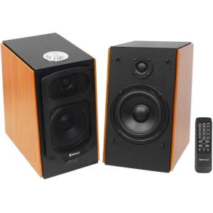 imageRockville HD5 Pair Powered Bookshelf Speakers Bluetooth Monitor Speaker System 5 inch