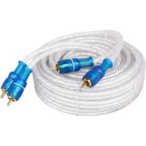 imageRockville MRCA25 25 Marine RCA Interconnect Cable Twisted Pair Waterproof Plugs Tinned Copper UltraFlexible PVC Perfect for Boat Audio Systems