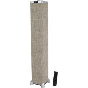 imageRockville ONETower 200W Peak  60W RMS AllinOne Tower Bluetooth Speaker System HDMI ARC Optical RCA USB Playback for Home Theater and Music StreamingBeige